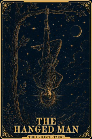 Hirtetty mies tarotkortti