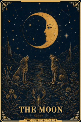 Kuu tarotkortti